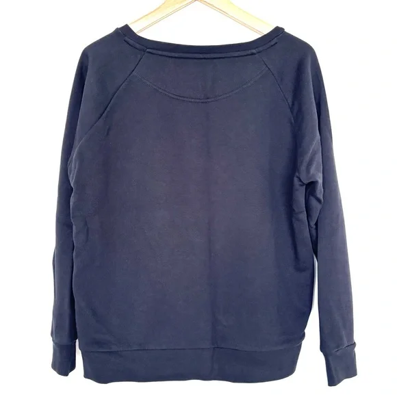 NWOT Om & Ah London Relaxed Black Sweatshirt, "Full Moon" in Medium - Picture 2 of 4